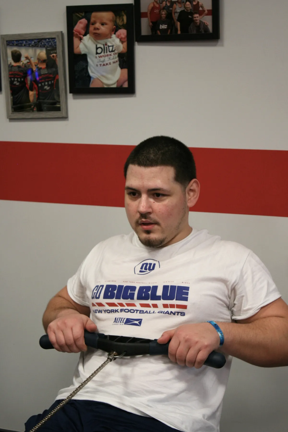 man on rower erg