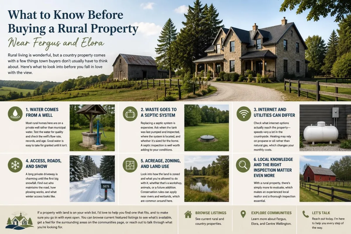 What to Know Before Buying a Rural Property Near Fergus and Elora
