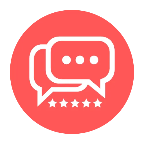 Increase business reviews icon