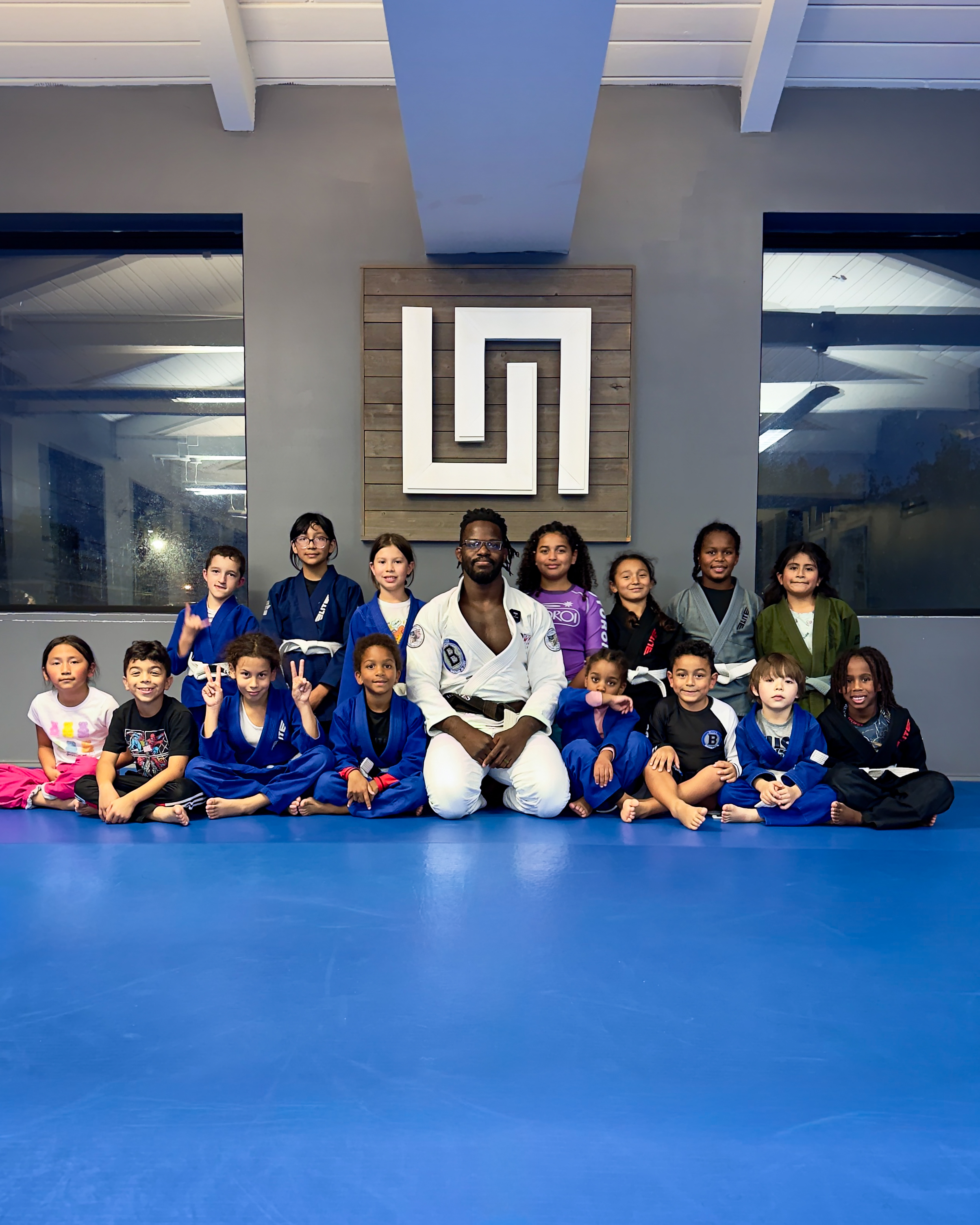 group picture of a kids class