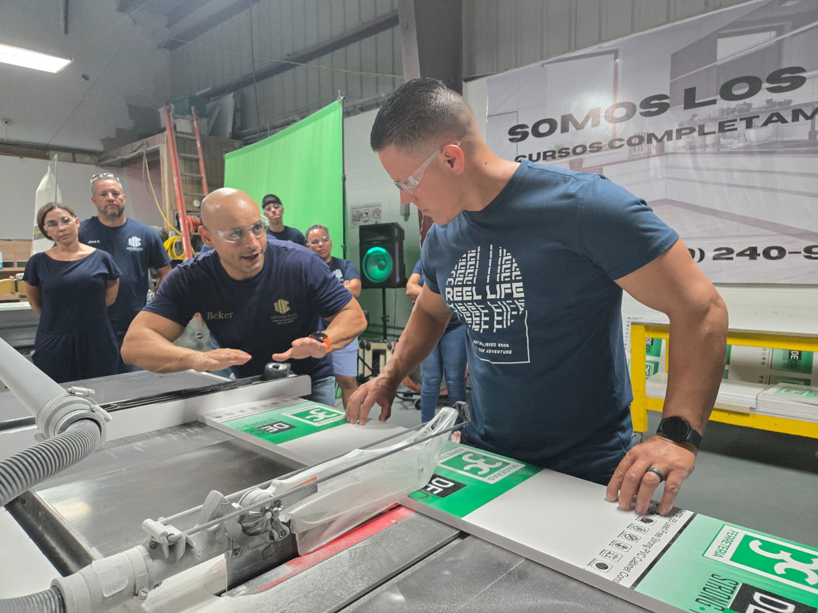 group of chef standing beside table