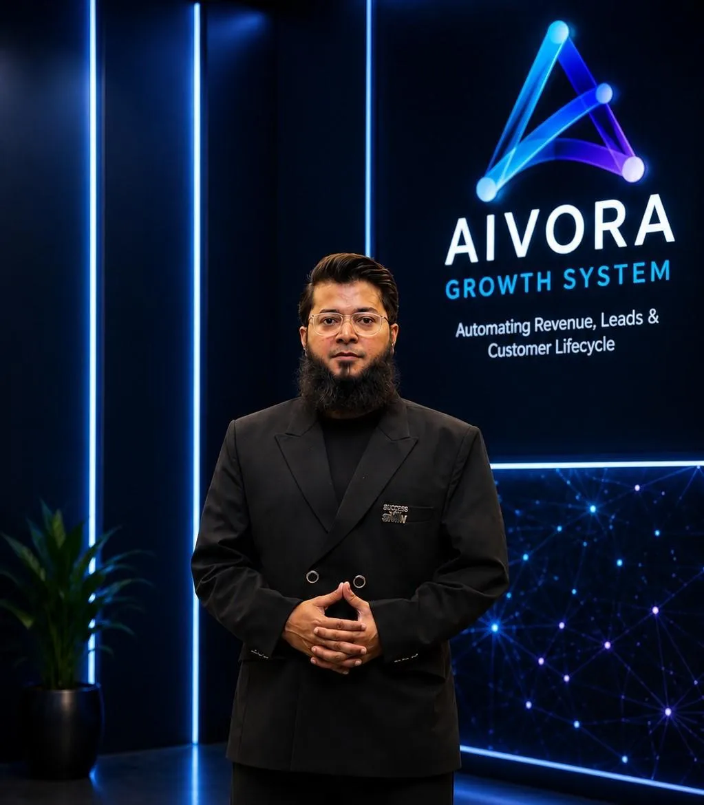 "The vision behind AI Vora and its AI-powered business growth systems."