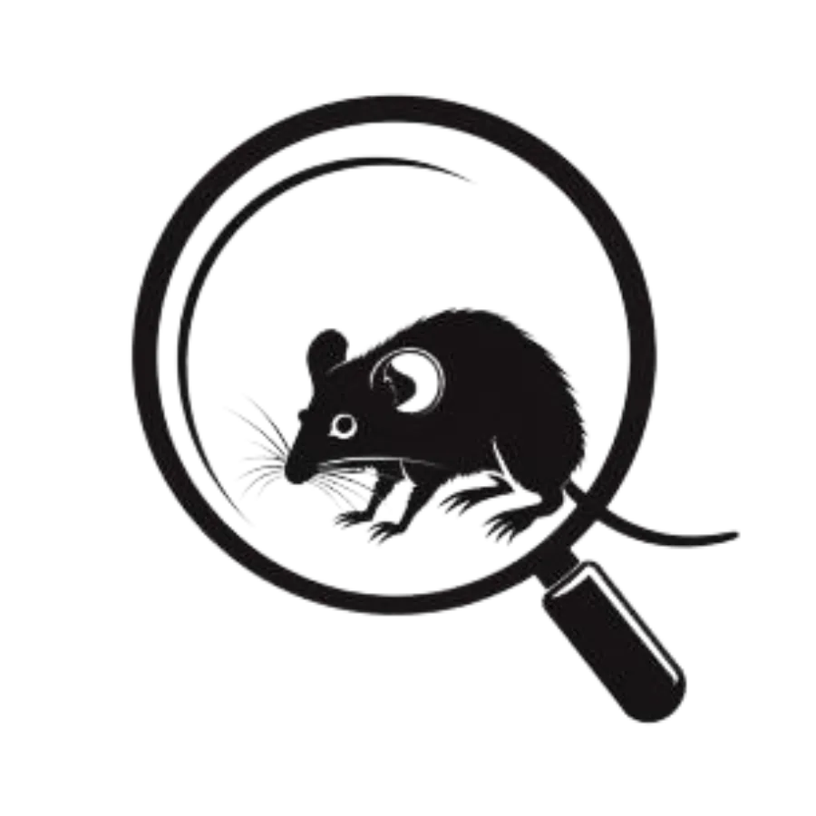 Rodent in a magnifying glass