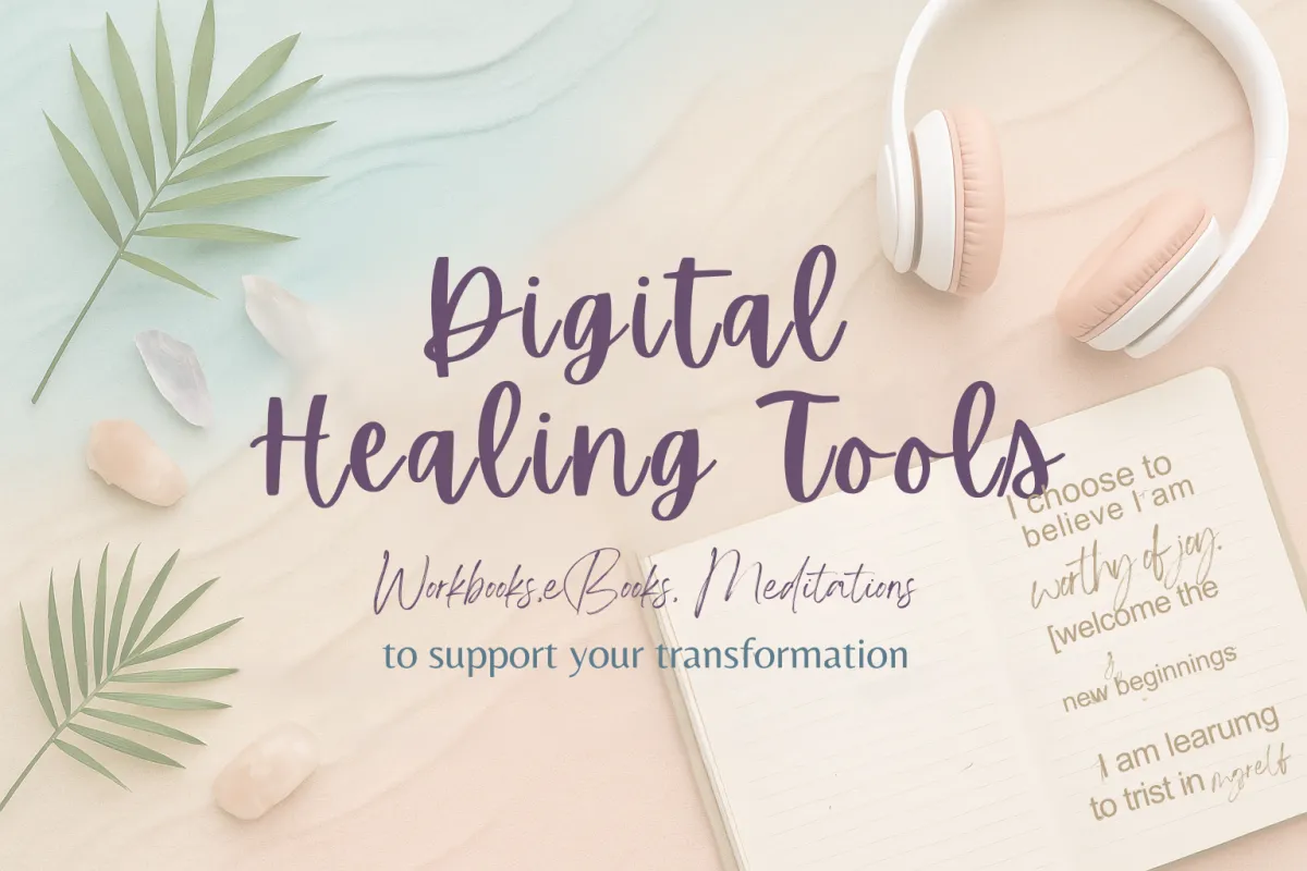 digital healing tools, workbooks, ebook, meditations, kelee love