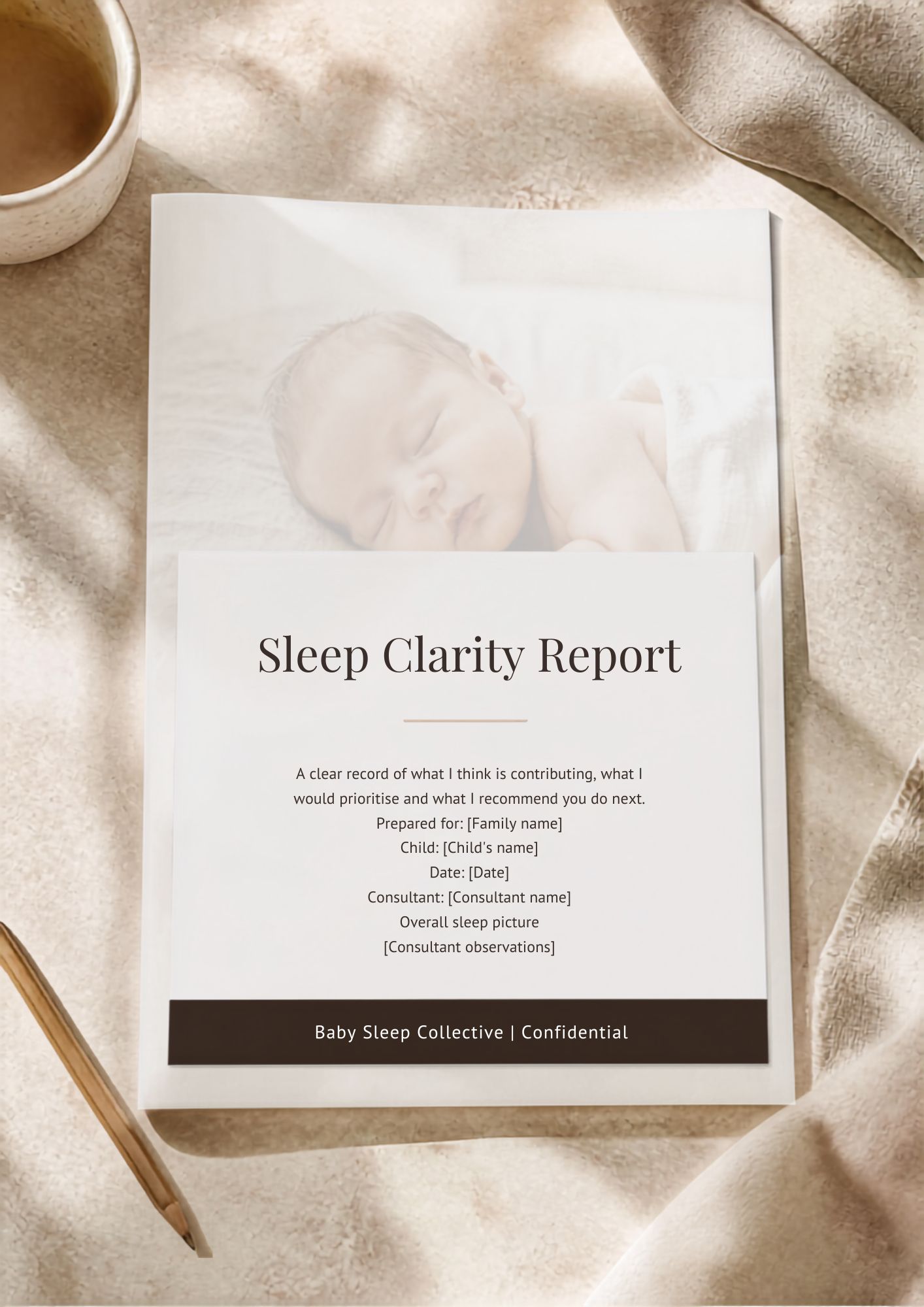 Example of a personalised Sleep Clarity Report from Baby Sleep Collective
