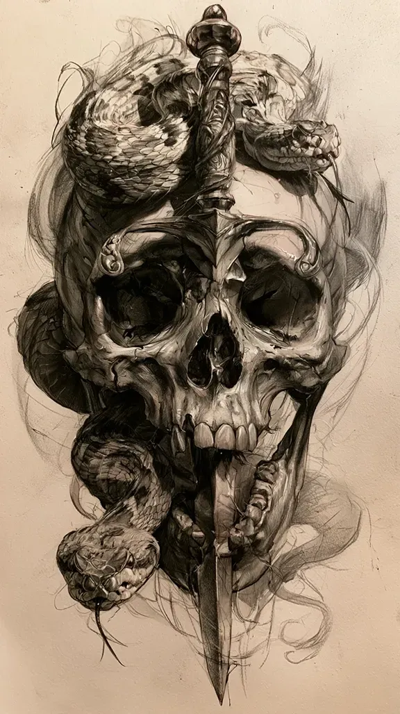 Design sketch showing the original paper artwork