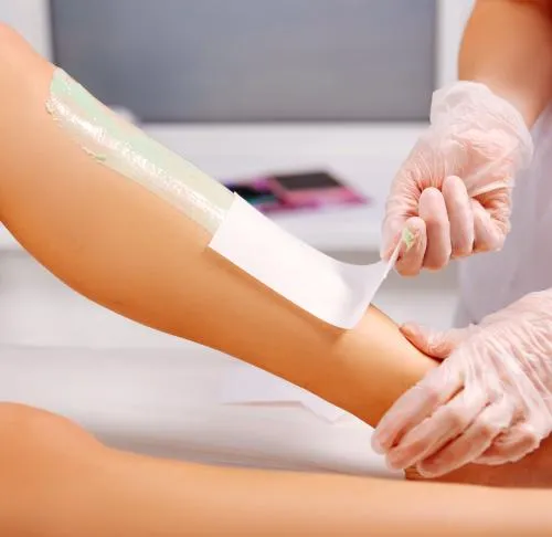 leg waxing