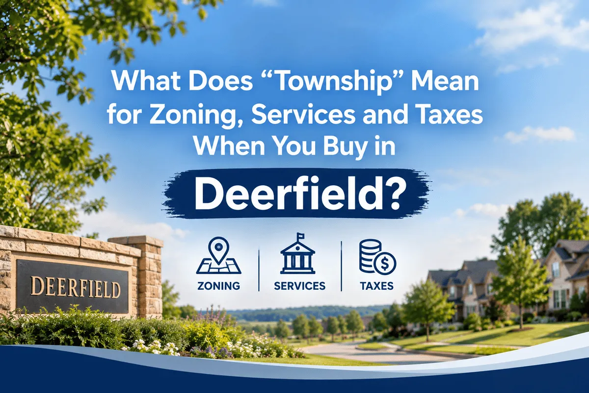 Deerfield Township home and local property zoning