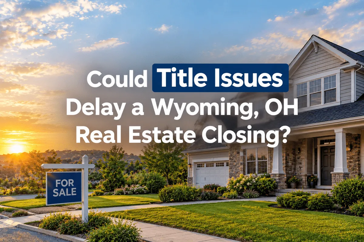 Wyoming home sale with title documents prepared for a real estate closing