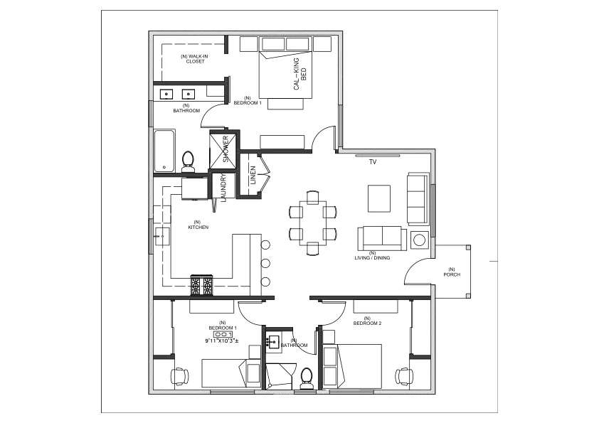 lancaster original ADU floor plan