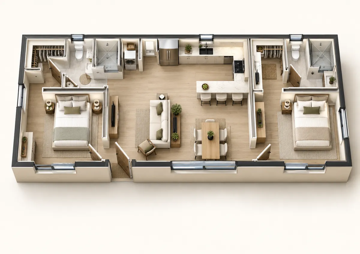 long-beach ADU illustrative 3D concept