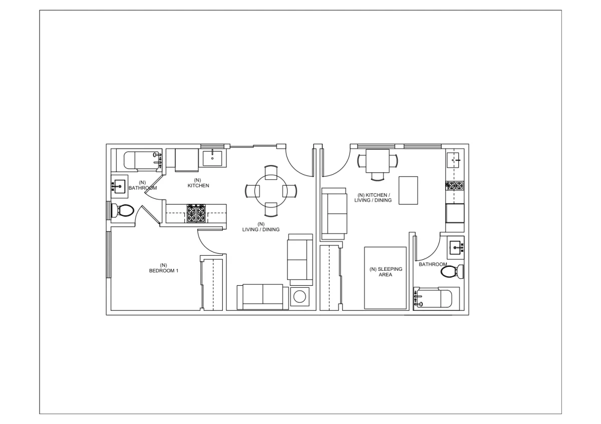 Los Angeles Duo original floor plan