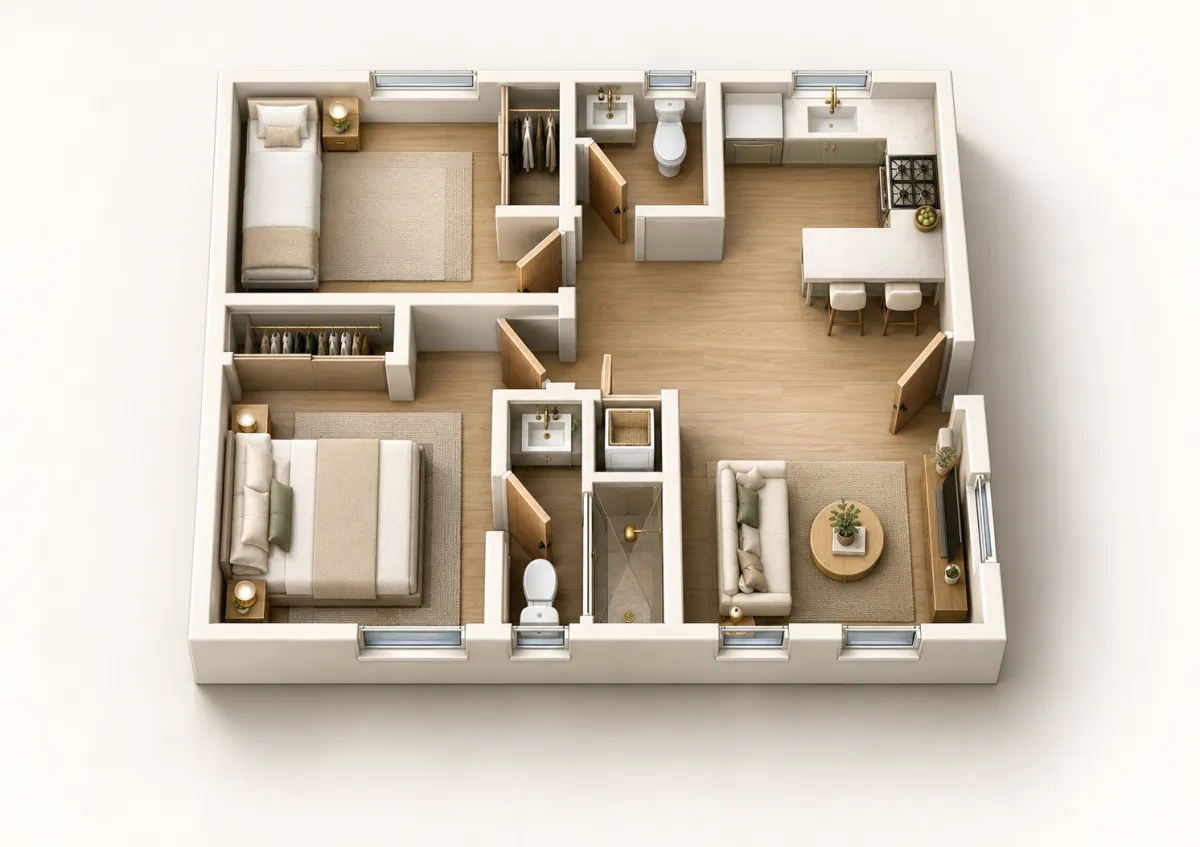 Hacienda Heights 600 illustrative 3D concept