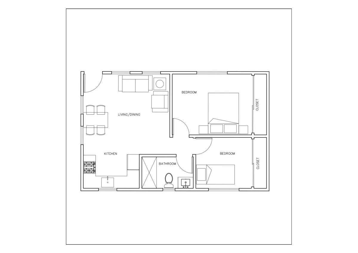 San Pedro 600 original floor plan
