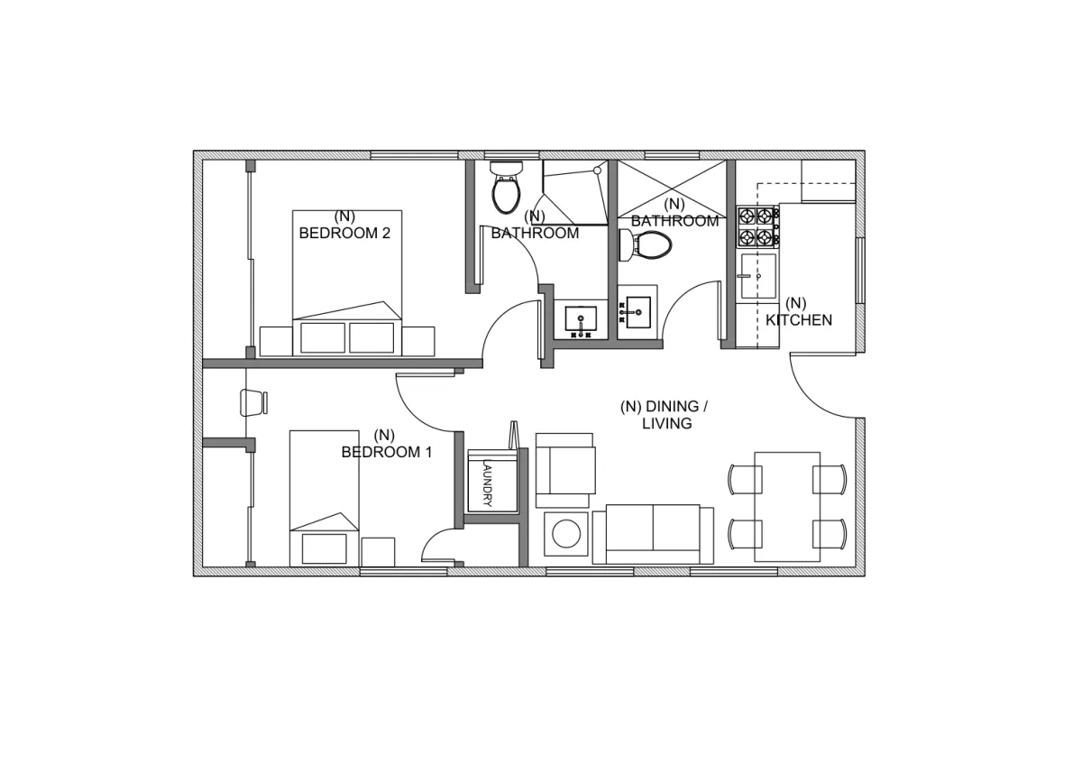 Long Beach 600 original floor plan