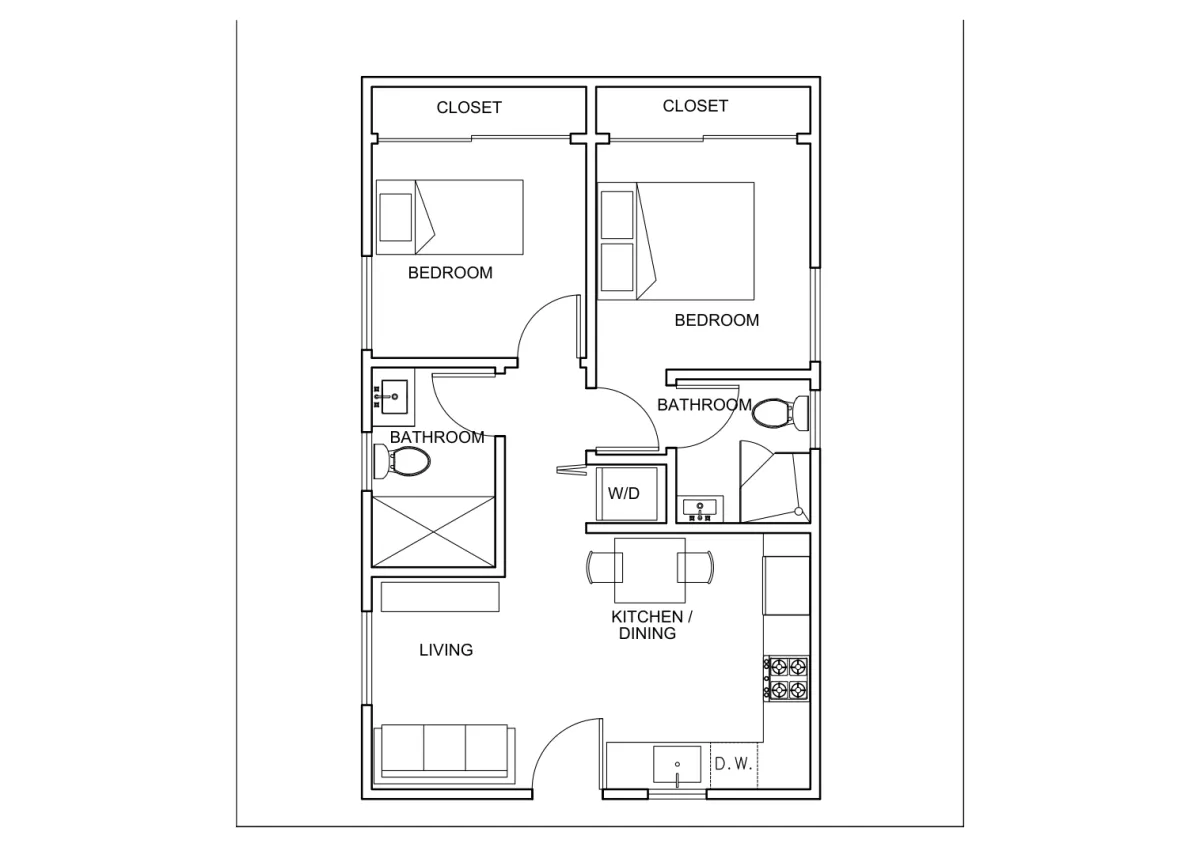 Los Angeles 600 original floor plan