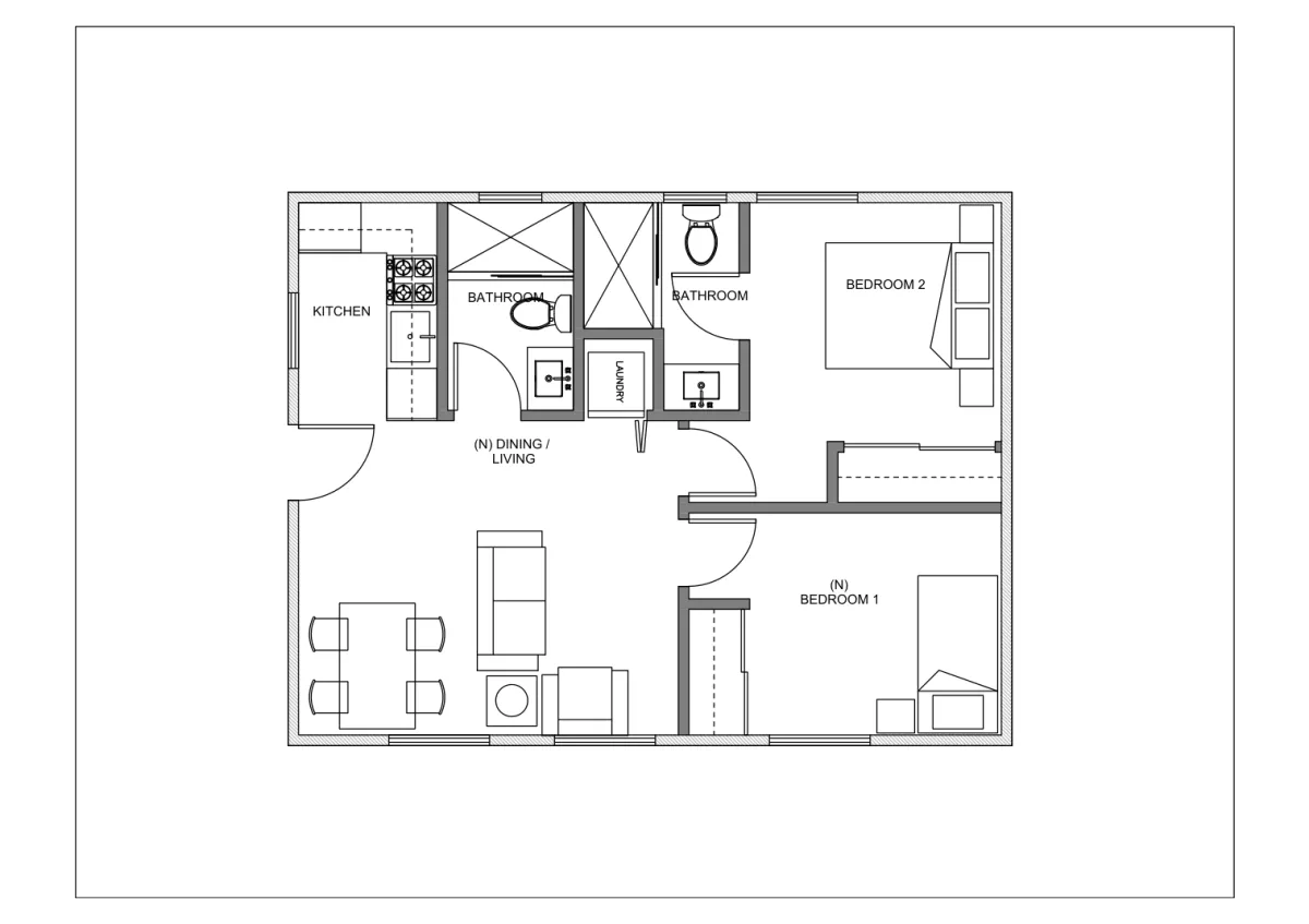 Los Angeles SB9 633 original floor plan