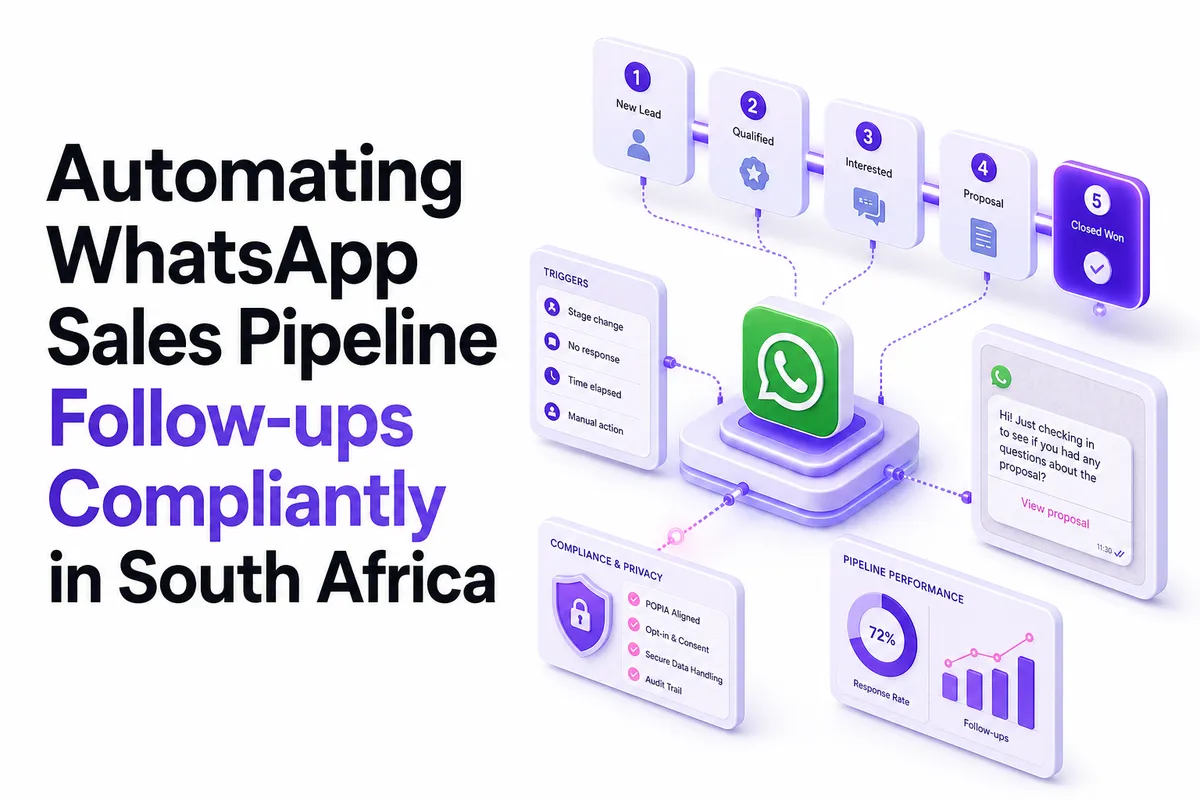 Automating WhatsApp Sales Pipeline Follow-ups Compliantly in South Africa