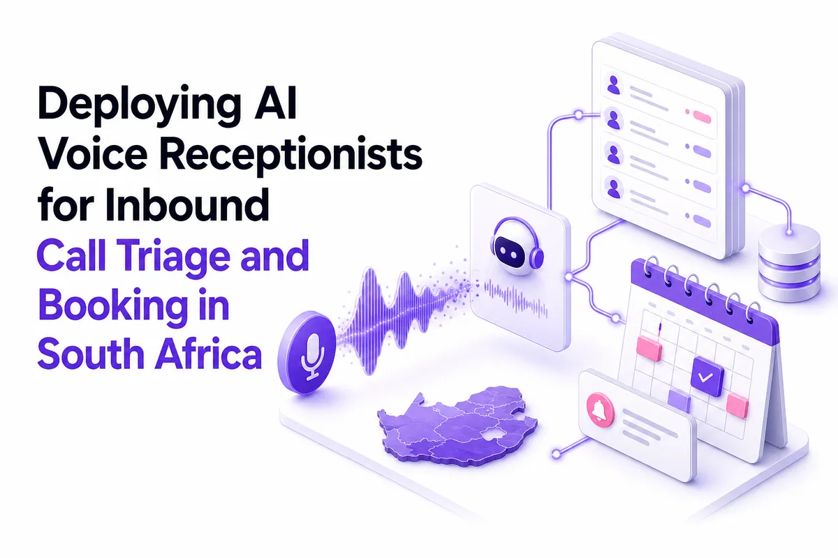 Deploying AI Voice Receptionists for Inbound Call Triage and Booking in South Africa
