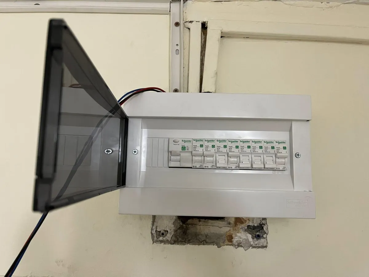 red corded hand drill