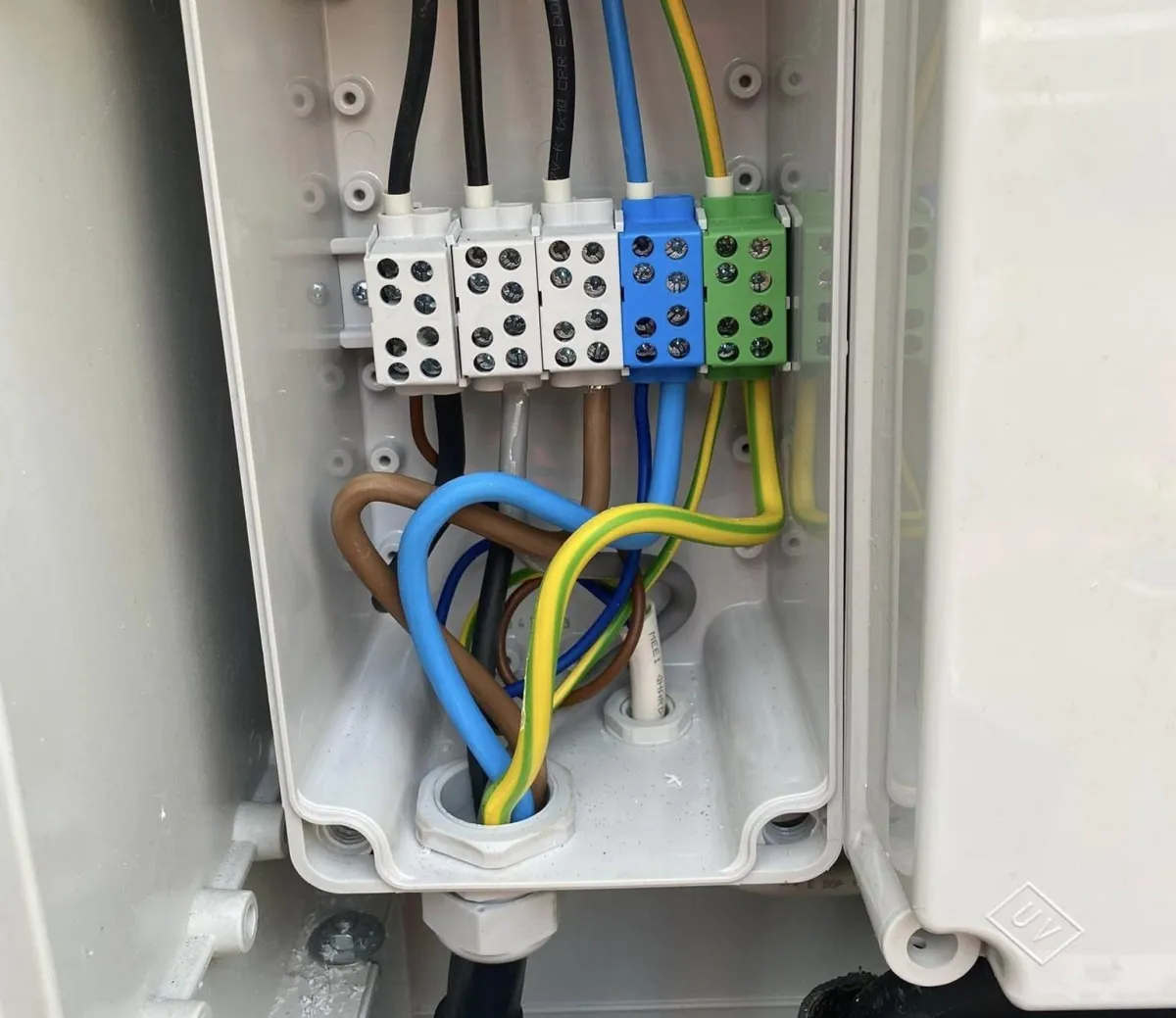 A close up of a machine on a street