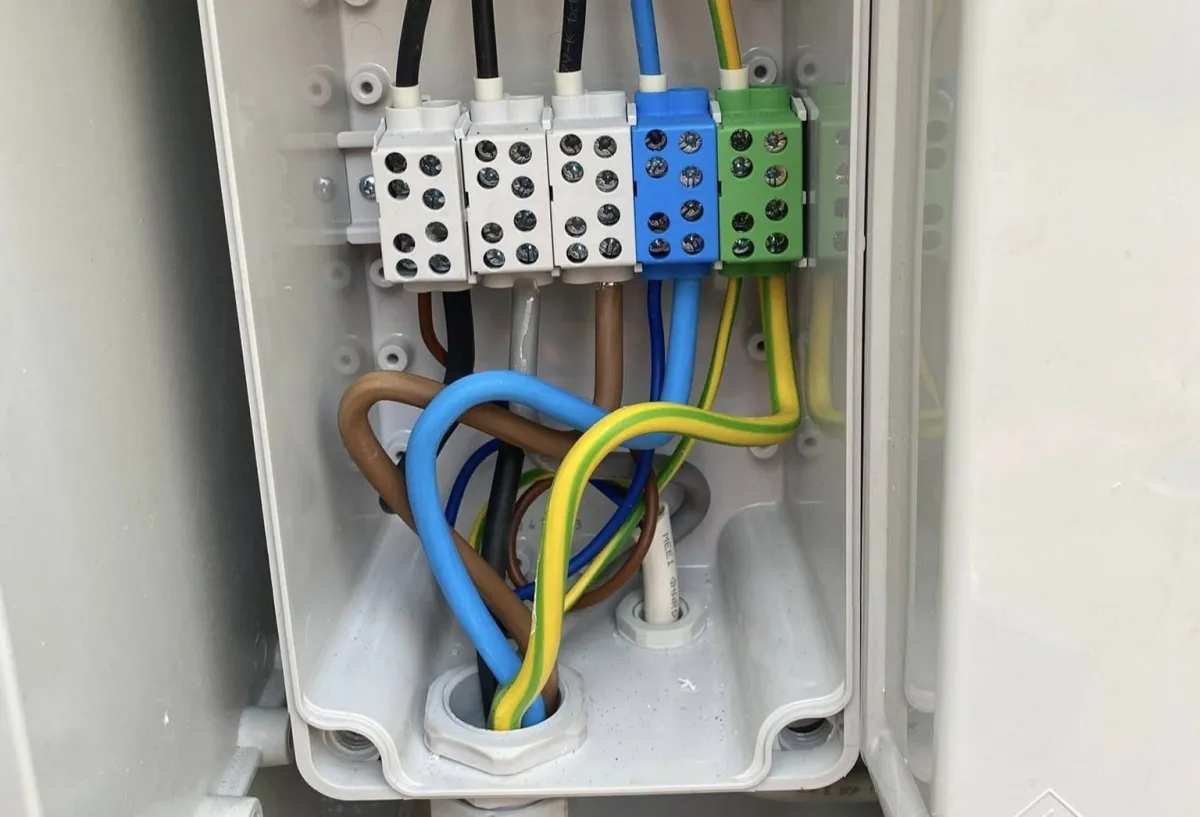 red corded hand drill