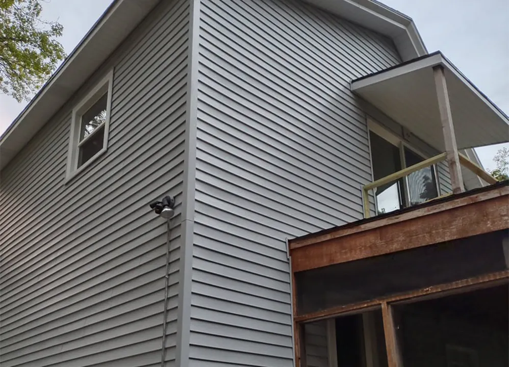 Front facade of a white house