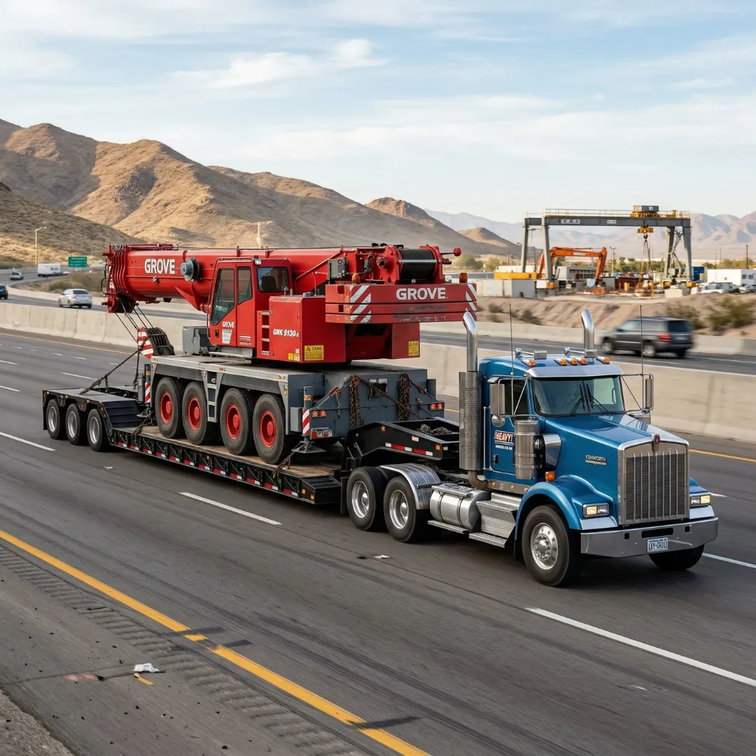 Transporte en Lowboy