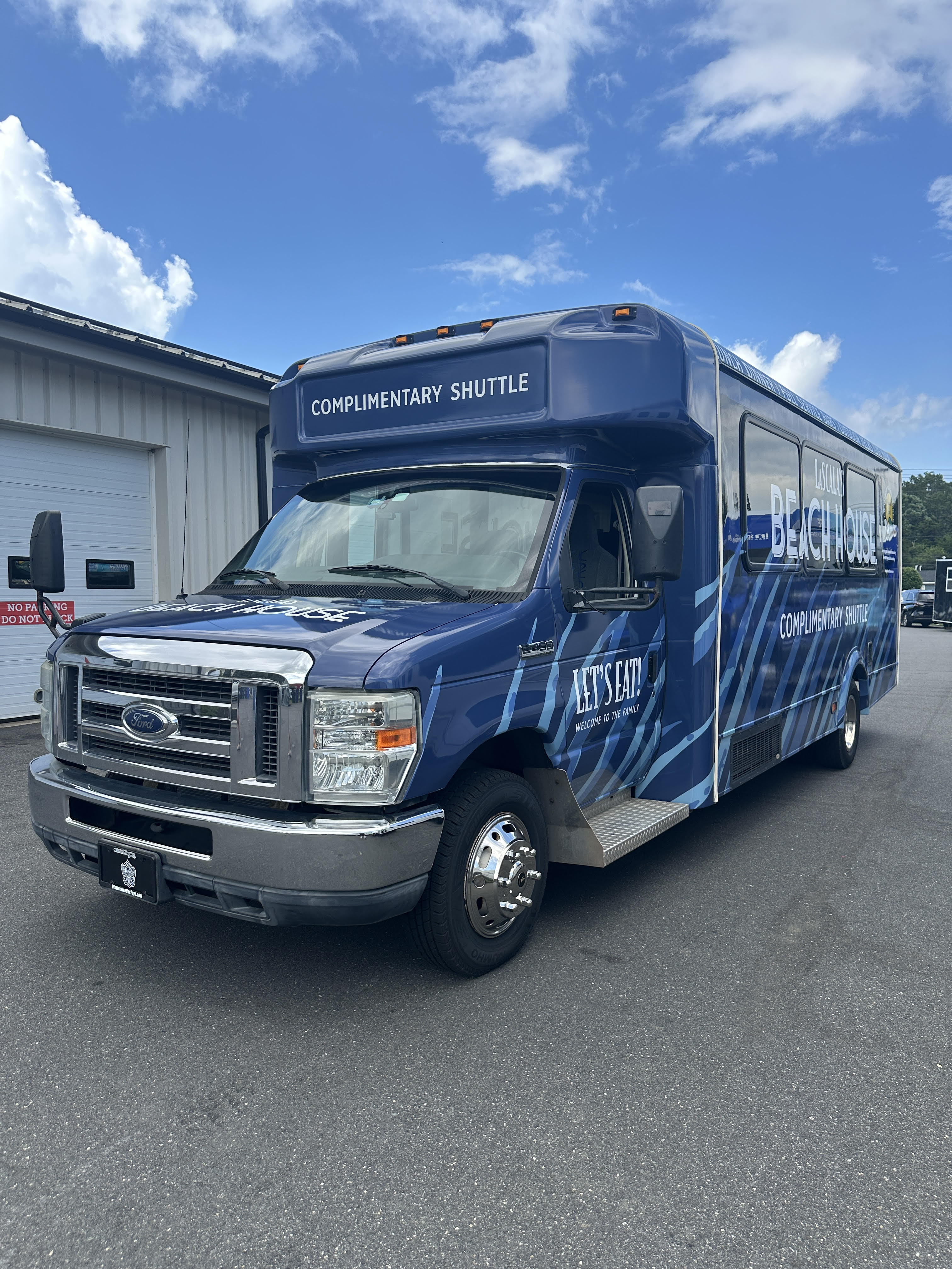 Shuttle for LaScala's Beach House after customization at Car Toyz in Egg Harbor Township