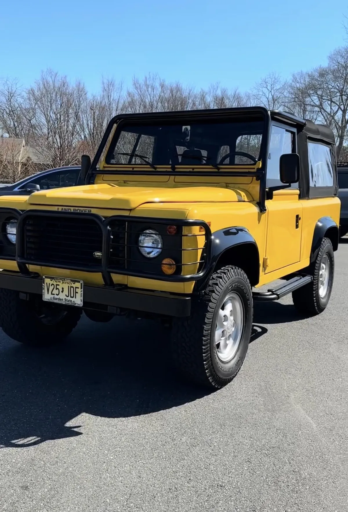 Yellow 1995 Land Rover Defender at Car Toyz in Egg Harbor Township, New Jersey