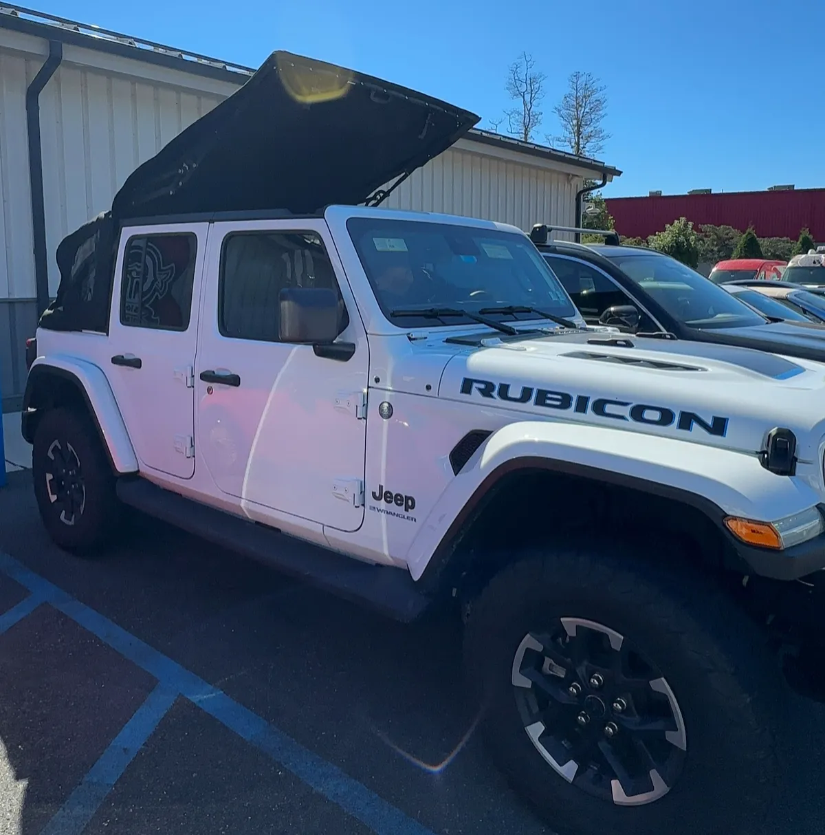 jeep with a convertible soft top