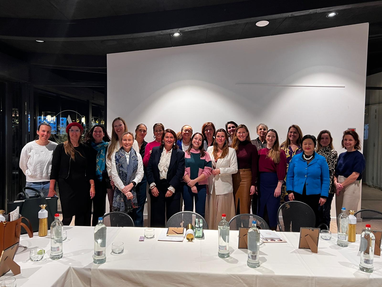 laughing people in party