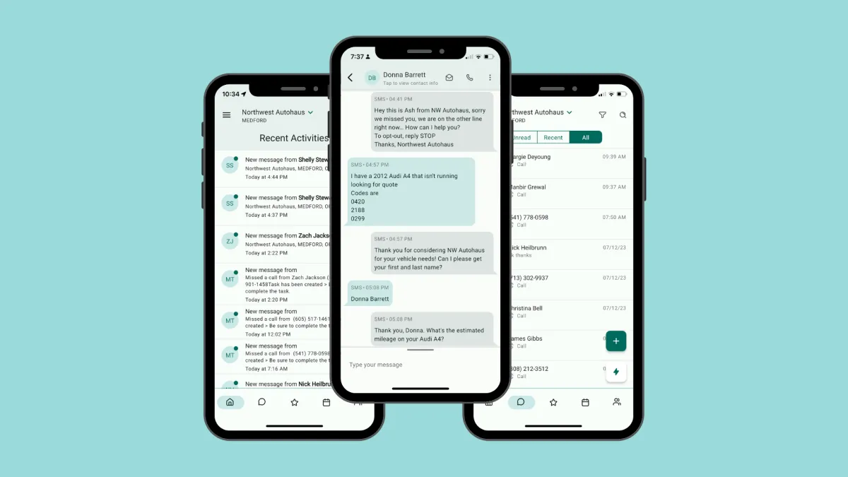 automated texting for auto repair shops