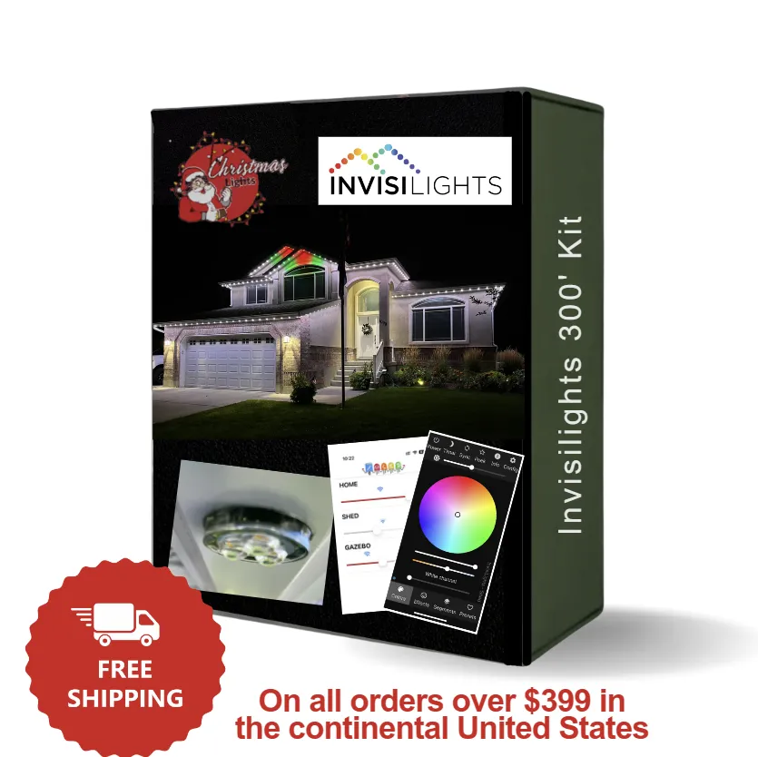 invisilights 300' permanent light kit 