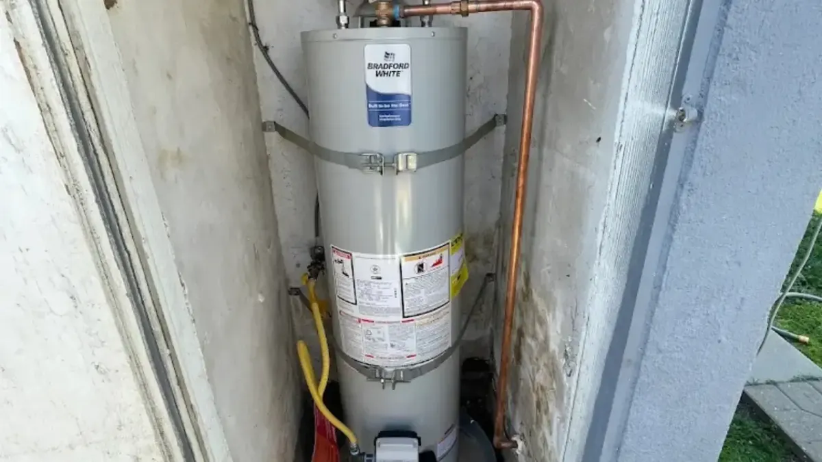 Alt Text: Emergency water heater replacement completed in Bakersfield, CA near the Kern County Museum.