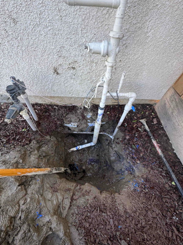 Emergency winterized pipe repair and thermal insulation sleeve installation completed in Tehachapi, CA.