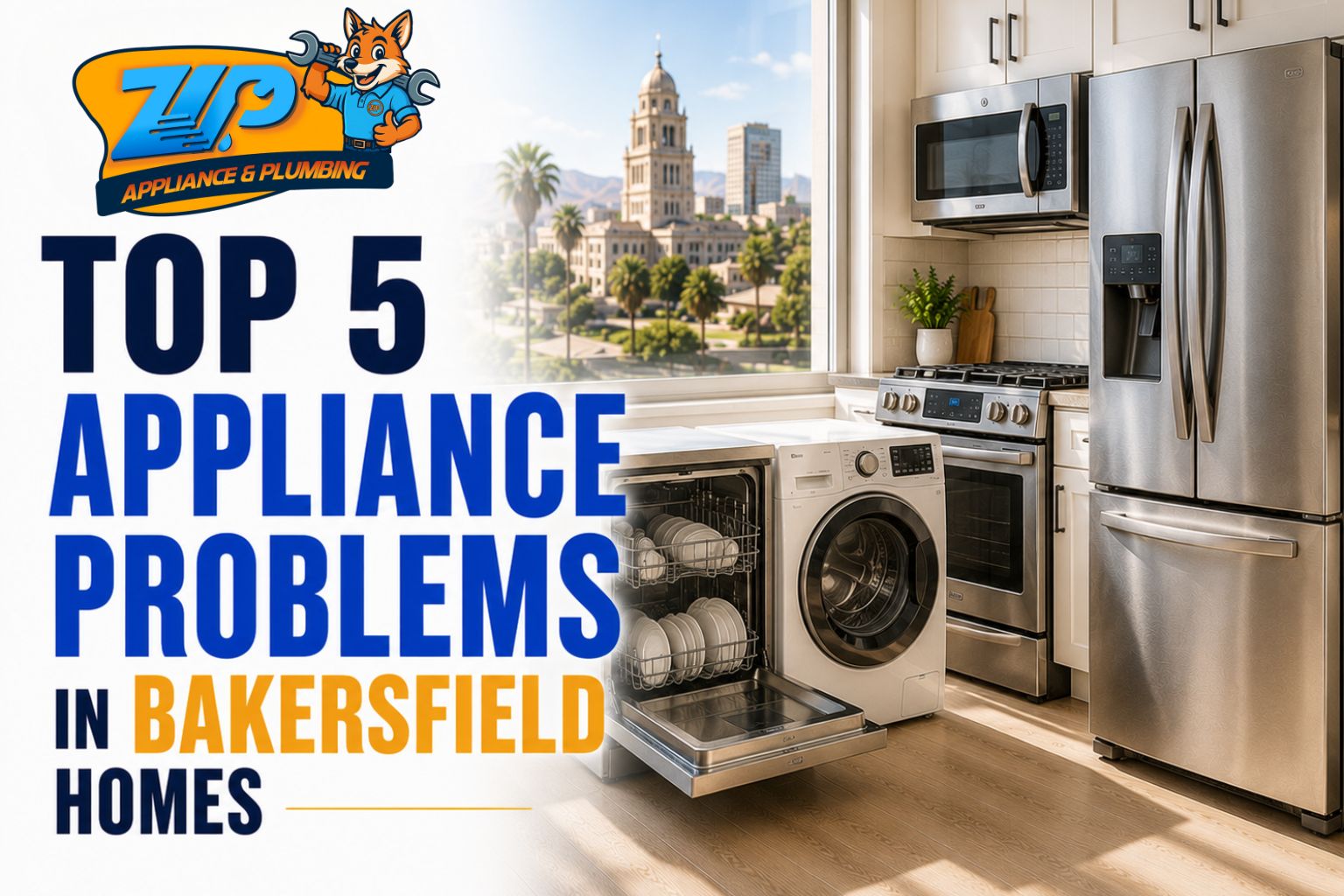 Top 5 Appliance Problems in Bakersfield Homes