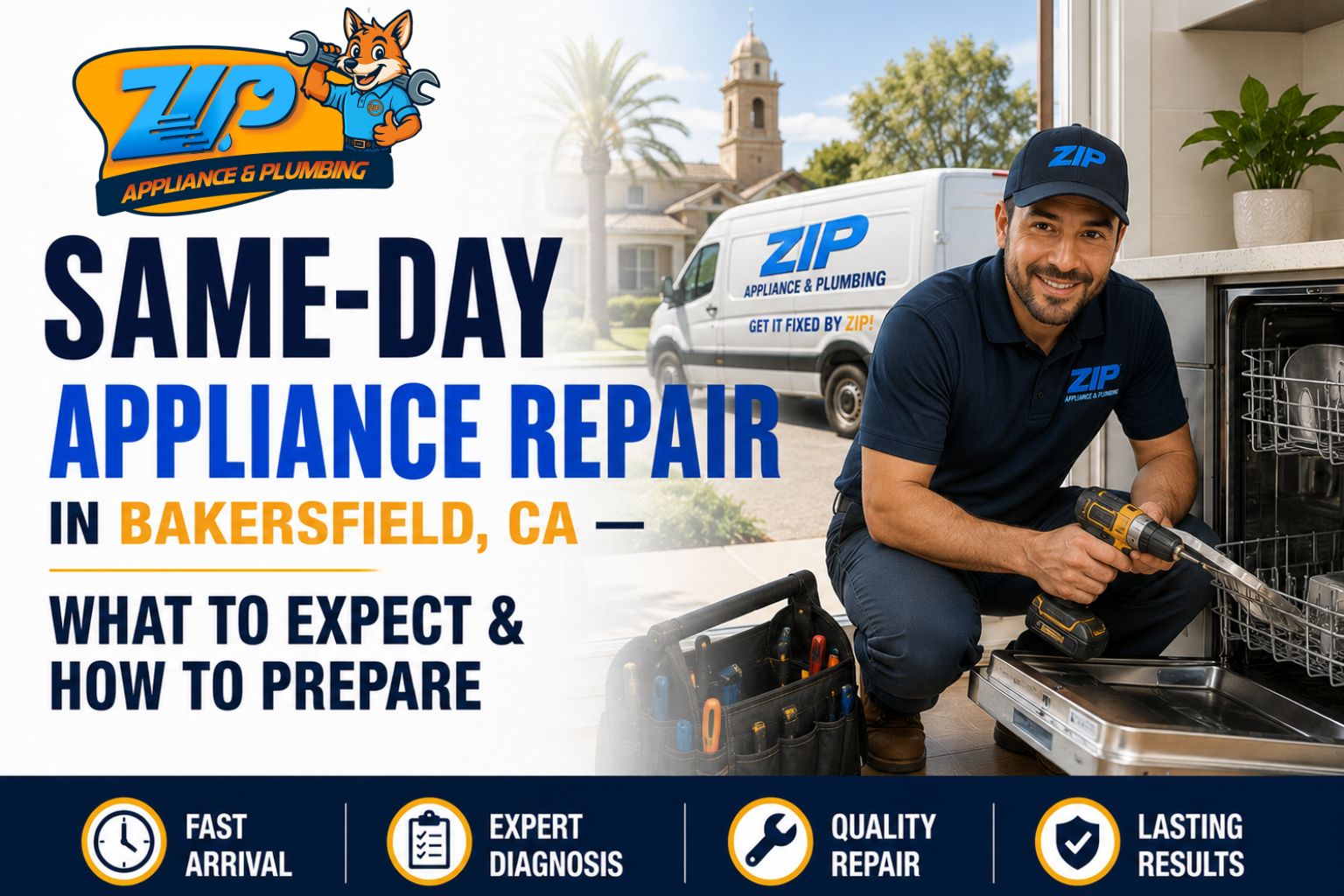 Same-Day Appliance Repair in Bakersfield