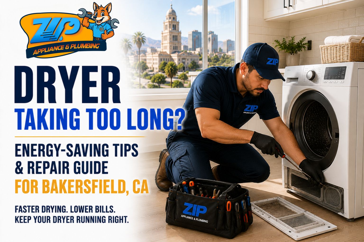 Dryer Repair & Energy Tips for Bakersfield Homes