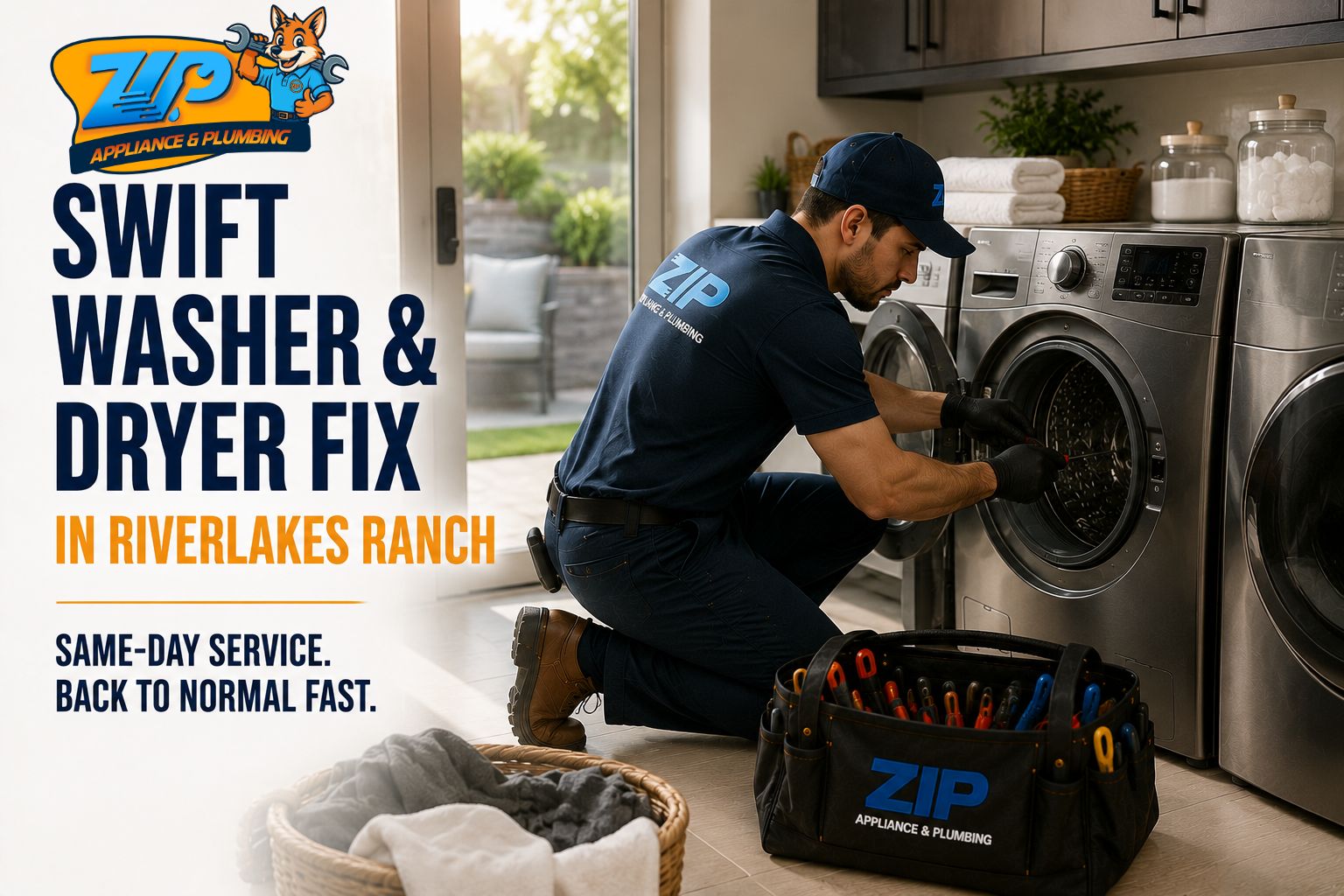 Swift Washer & Dryer Fix in Riverlakes Ranch