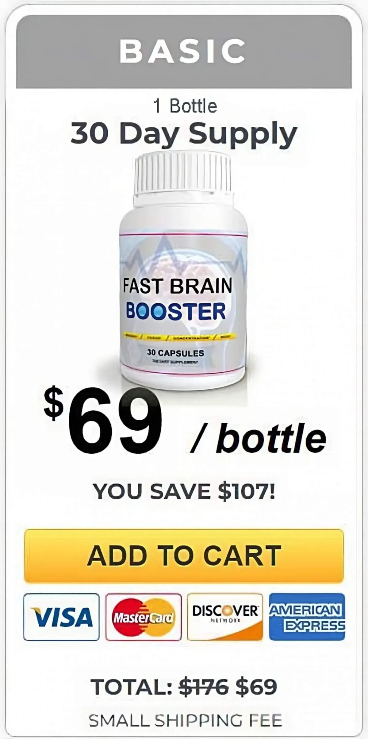 fast brain booster 1 botle