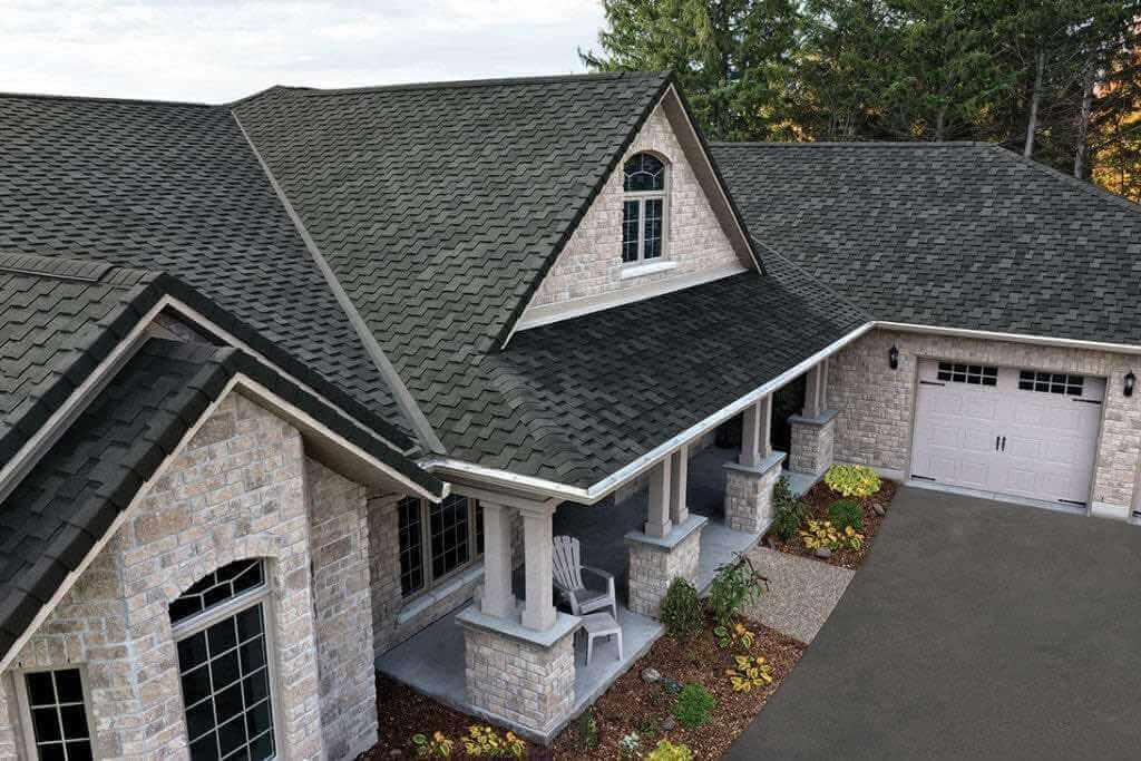 black rectangular device on brown roof