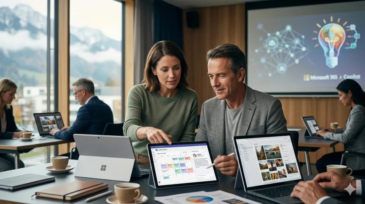 Kreativität auf Knopfdruck: Wie Vorarlberger Marketing-Teams MS 365 mit KI-Assistenz Copilot für Content-Erstellung nutzen