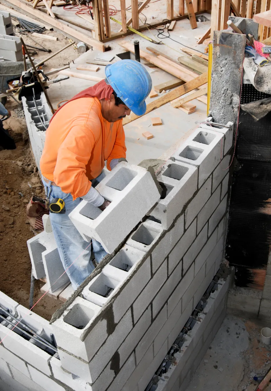 Block Wall Construction
