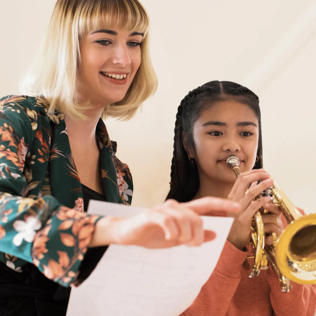 An Image of a piano teacher 