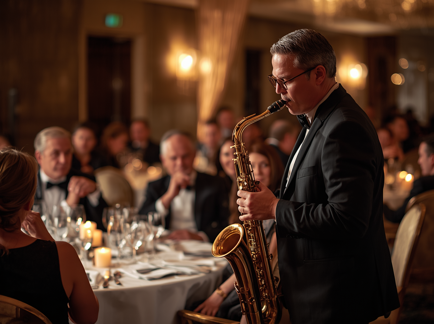 Smooth Jazz Saxophone for Private Dinners and Receptions