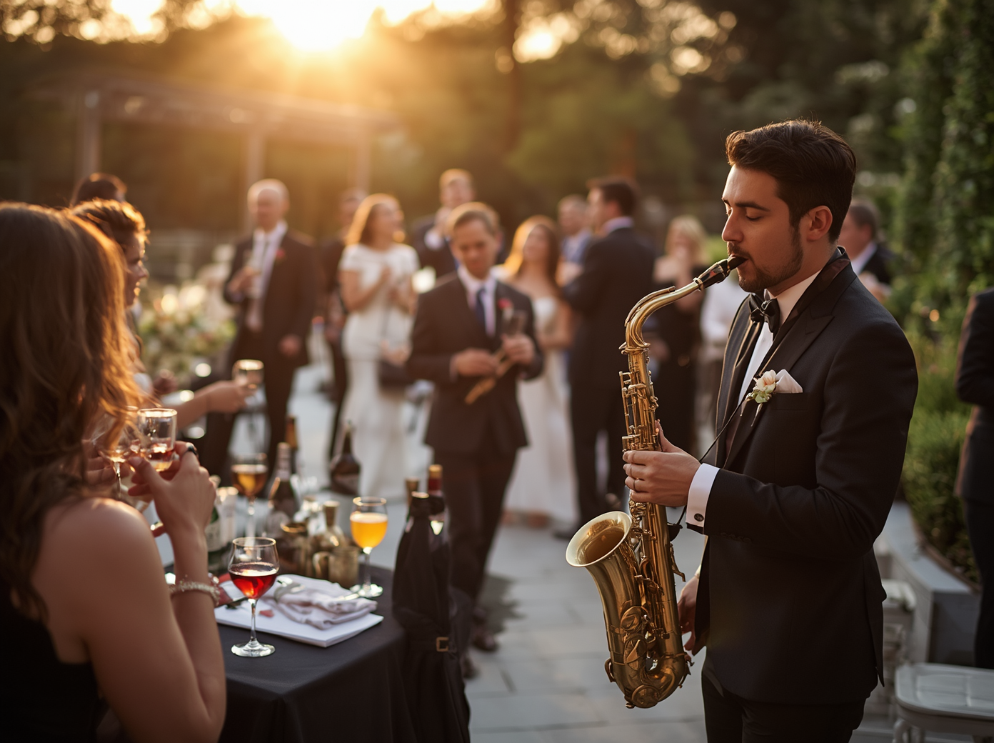 Best Moments to Use Live Saxophone Music at a Wedding