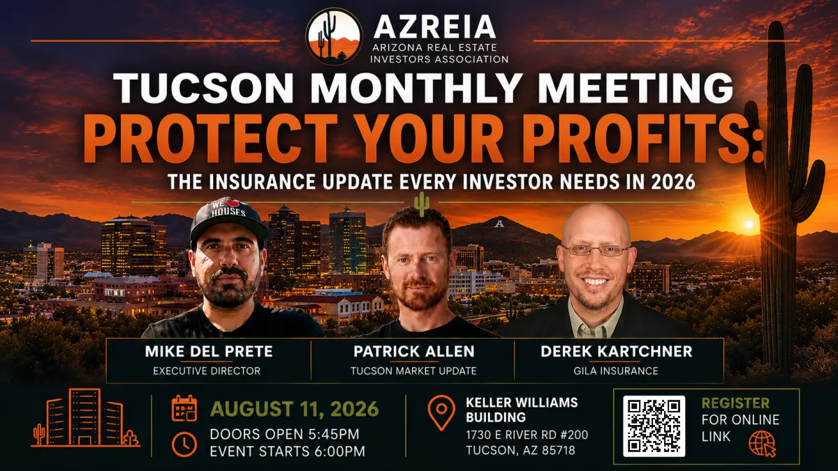 AZREIA Monthly Meeting flyer