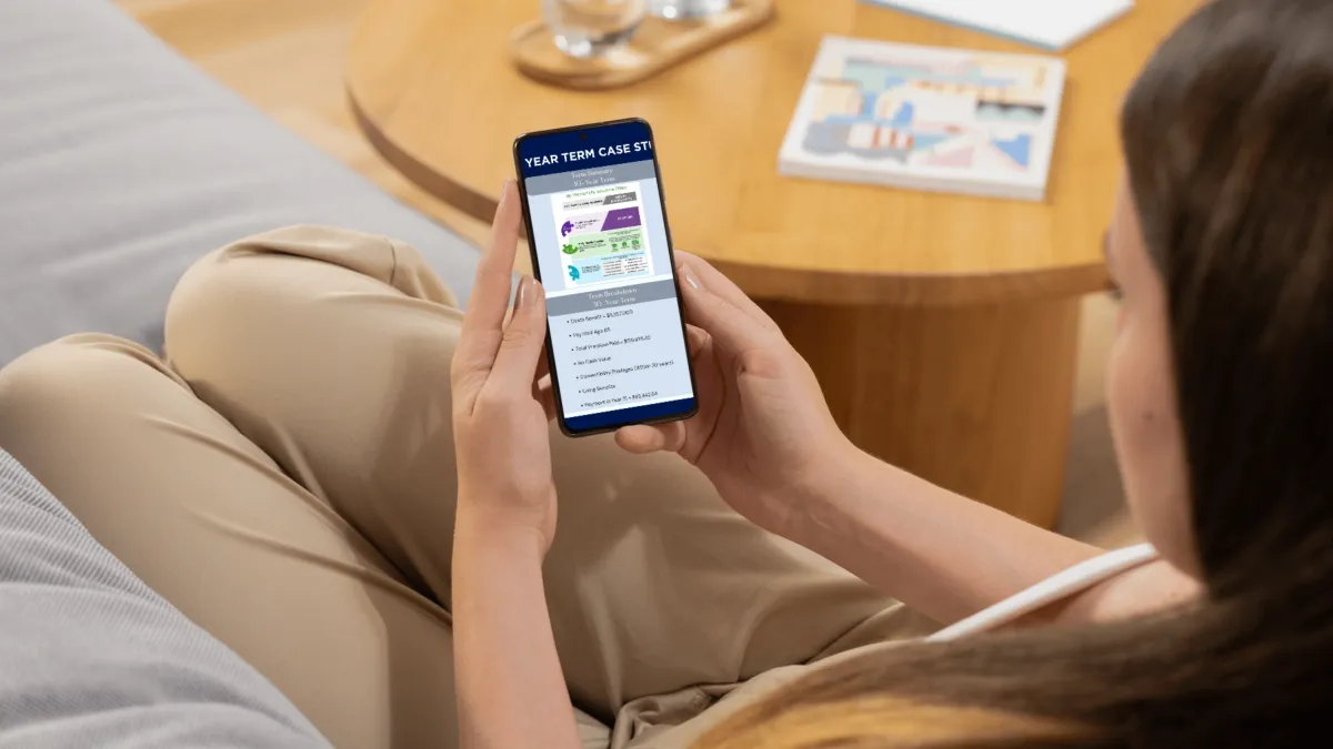 Woman looking at phone