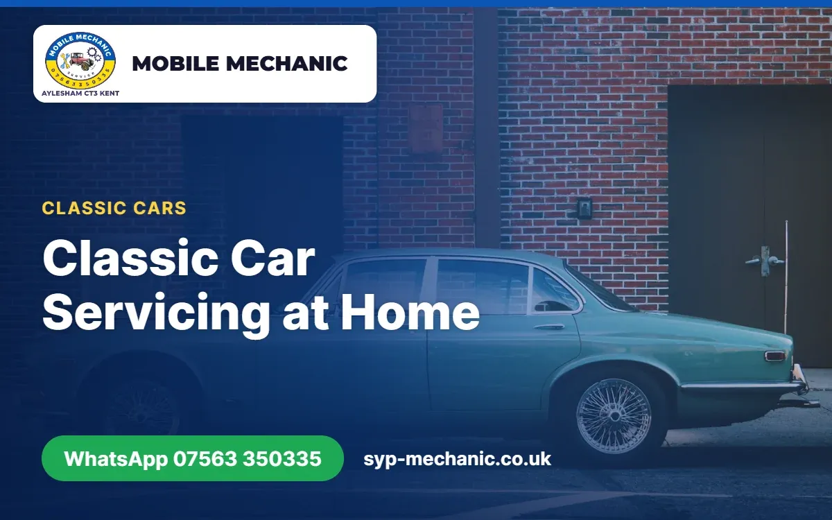 Classic car servicing at home by a mobile mechanic in Kent